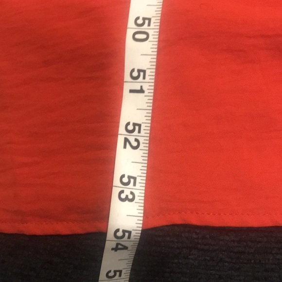 Orange Long Ruffled Sleeve Faux Wrap Belted Waist Maxi Dress-Size M - Picture 14 of 14